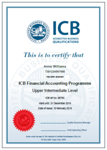 icb certificate