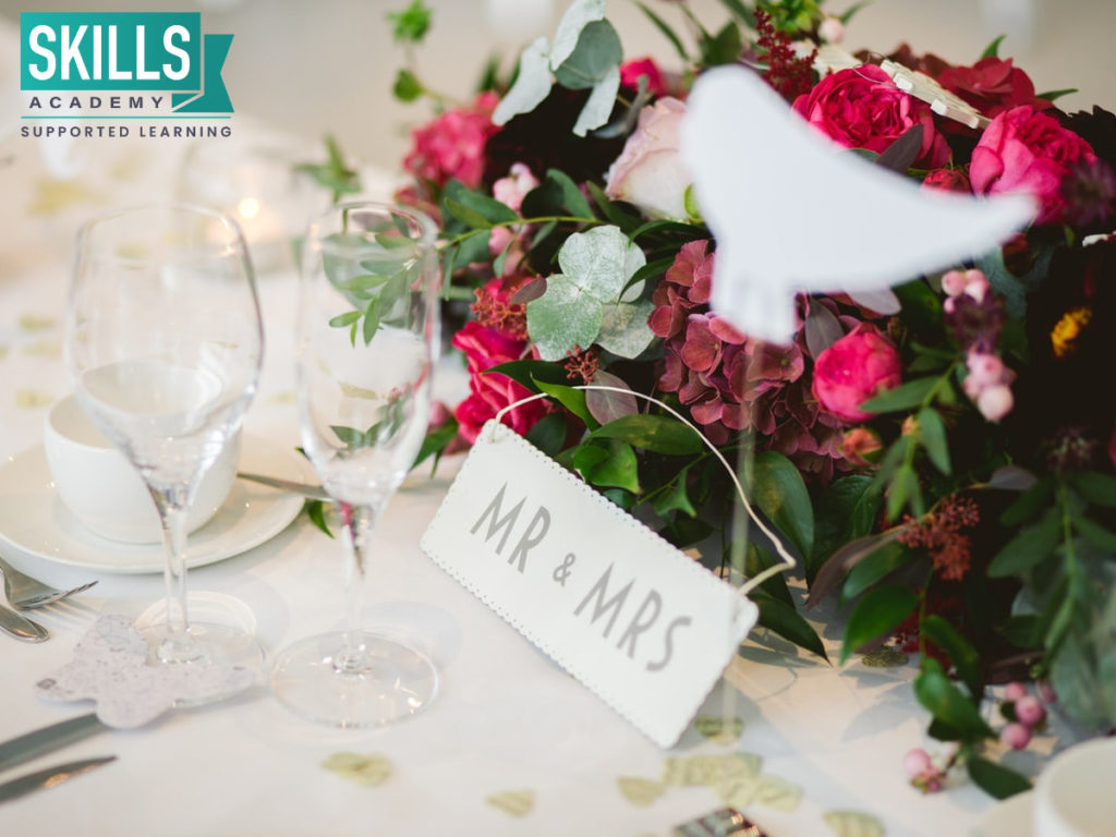 Learning how to decorate tables and selecting flowers are just some of the things you can learn from our Wedding Planner Courses.