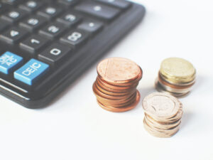 Calculator with change. Study Accounting Courses Online.